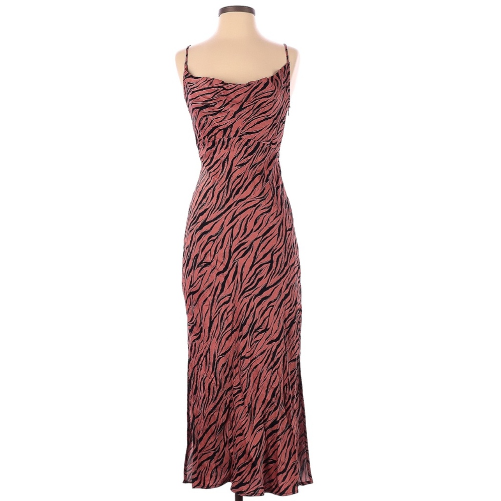 Anthropologie Elyse Printed Bias Slip Dress